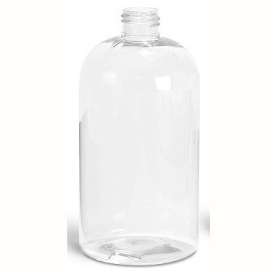 16 oz. Clear Round Short Bottle per each product image