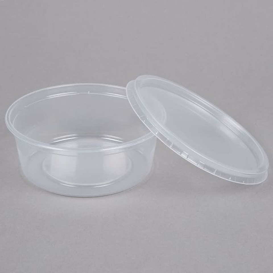 8 oz. Microwaveable Deli Container w/ lid product image