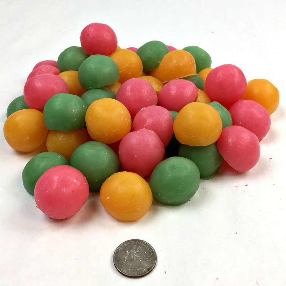 wax melon balls, cantaloupe, honeydew and watermelon