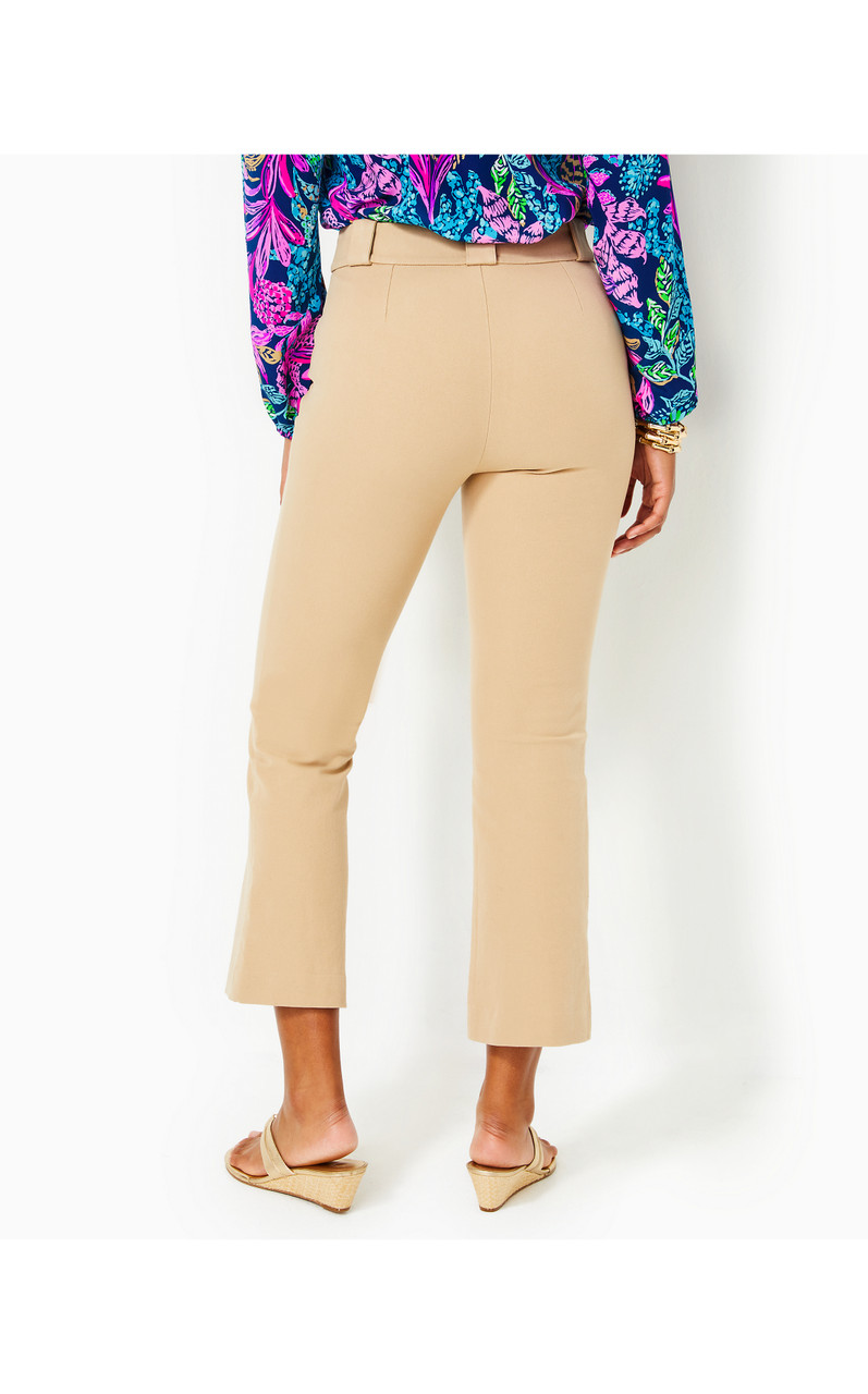 Parrish Bi-Stretch Crop Flare - Pink Parkway