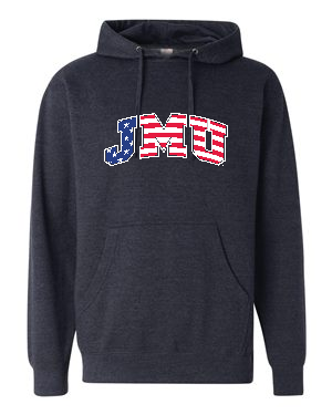 JMU American Flag Hooded Sweatshirt