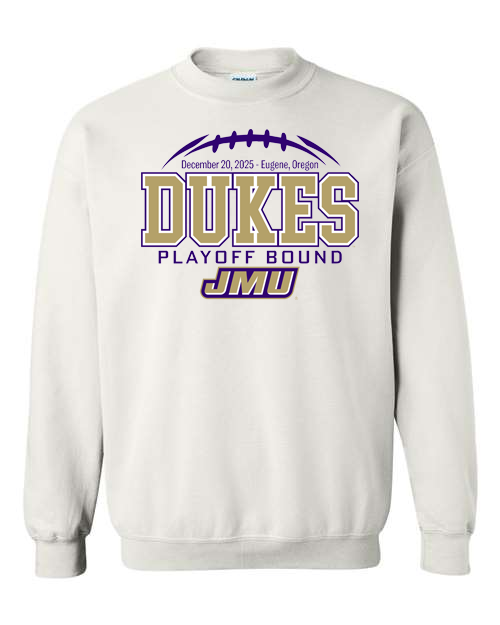 Dukes Football Playoffs Crewneck Sweatshirt