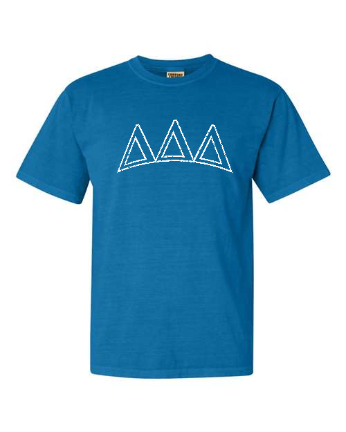 Distressed Delta Delta Delta Comfort Colors T-shirt