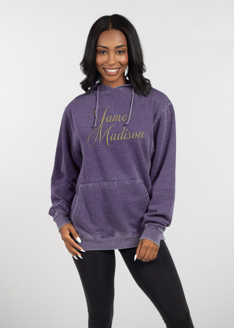 Purple Hood with Embroidered James Madison UG26