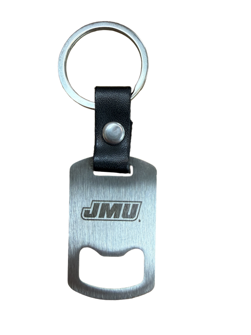 JMU Engraved Bottle Opener Keychain