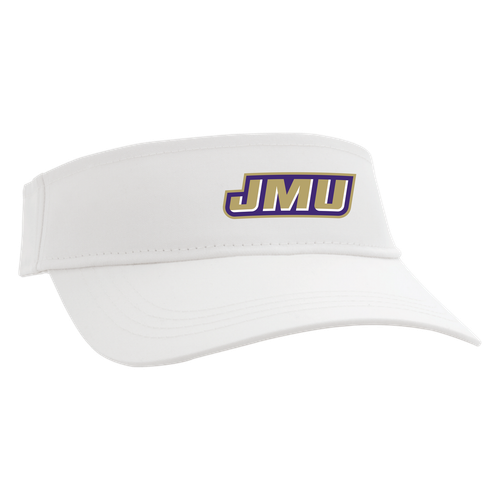 Tabor Cotton Low Rise White Visor w/ Slant