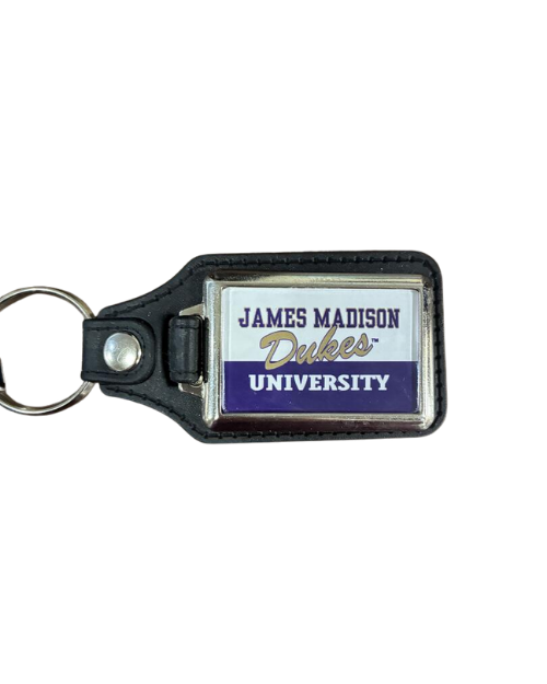 Leather Rectangle Key FOB University