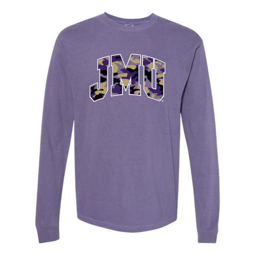 Comfort Colors JMU Camo Fill Long Sleeve