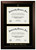 Double Degree Diploma Frame Legacy Cherry w/Foil Stamp