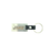 Laser Engraved Stainless Steel JMU Slant Keychain