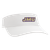 Tabor Cotton Low Rise White Visor w/ Slant