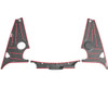 20-27+ C8 Corvette Red Carbon Fiber 3-Piece Appearance Panel Kit (Coupe) - EOS