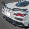 23-24-c8-corvette-z06-carbon-fiber-high-wing-wicker-kit-eos installed on white c8 z06