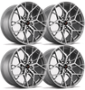 25-27+ C8 Corvette ZR1 20x10" & 21x13" Forged Titan Gloss Multi-Spoke Wheel Set (Includes 4) - General Motors