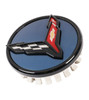 20-27+ C8 Corvette Blue Cross Flag Logo Center Cap Kit (Includes 4) - General Motors