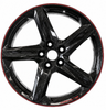 23-27+ C8 Corvette 20x10" & 21x13" 5-Spoke Carbon Fiber Wheel Set (W/ Red Stripe) (Includes 4) - General Motors