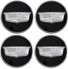21-27+ Cadillac Escalade Monochrome Crest W/ Polished Trim Center Cap Set (Includes 4) - General Motors