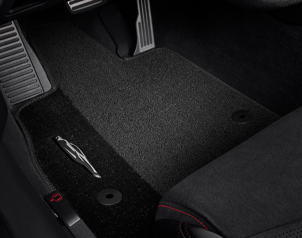 20-23+ C8 Corvette Premium Carpeted Floor Mat Kit W/ Sky Cool Gray