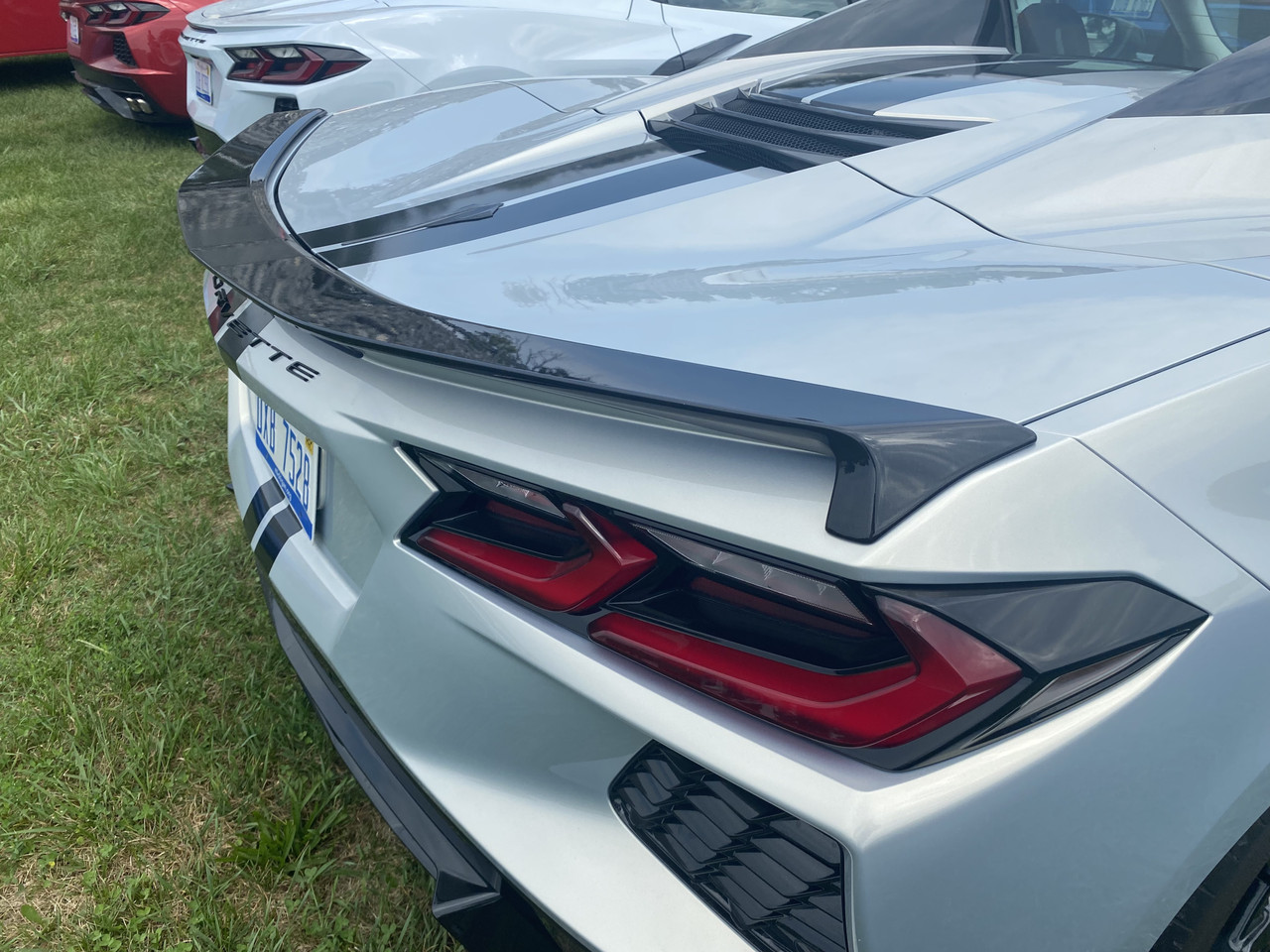 20-24+ C8 Corvette Low Profile Spoiler Kit (Unpainted) - General Motors  (84818522 (x1), 11546449 (x2), 11569683 (x4))