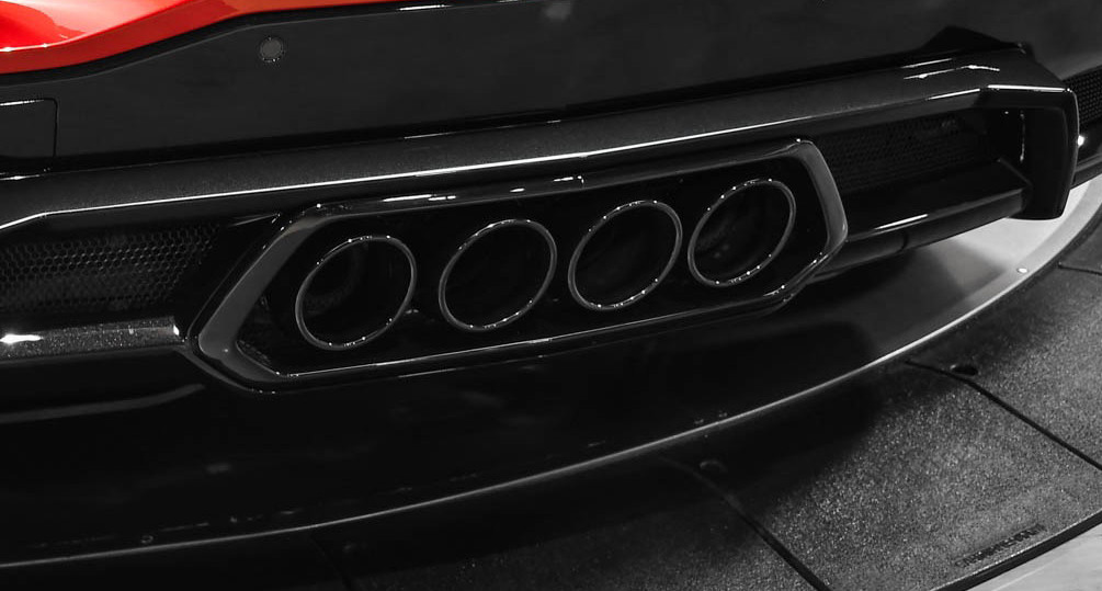 23+ C8 Corvette Z06 Black Exhaust Tip Panel General Motors (86812390)