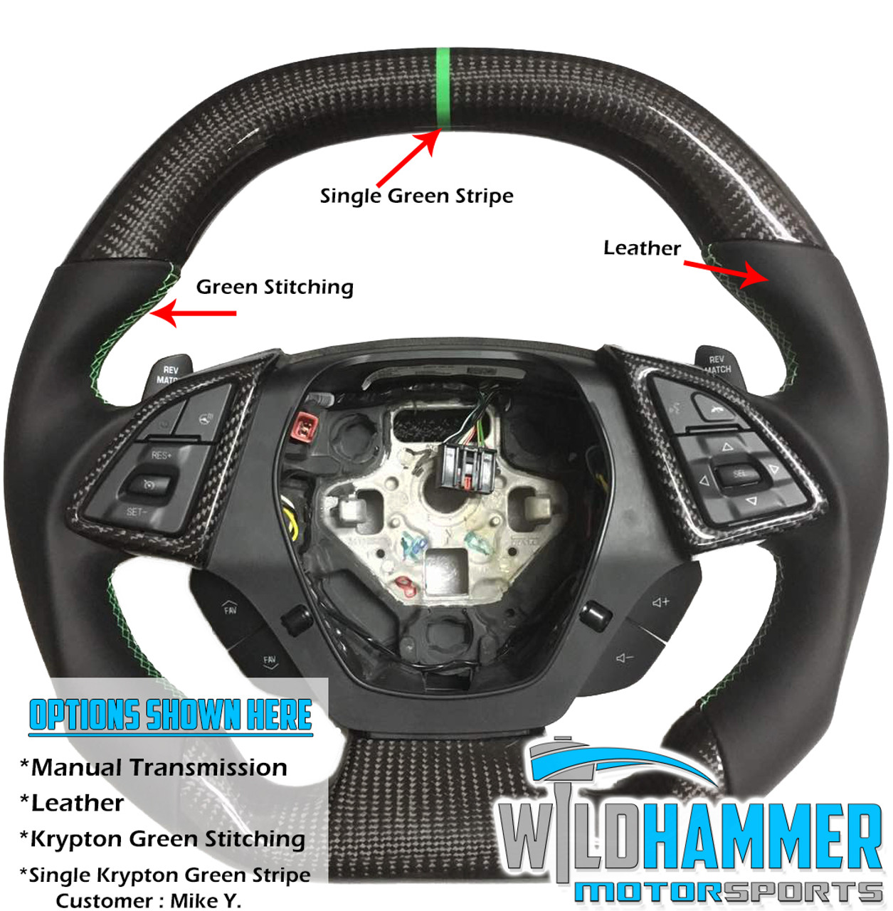 2016 Chevrolet Camaro Heated Leather Steering Wheel Gray