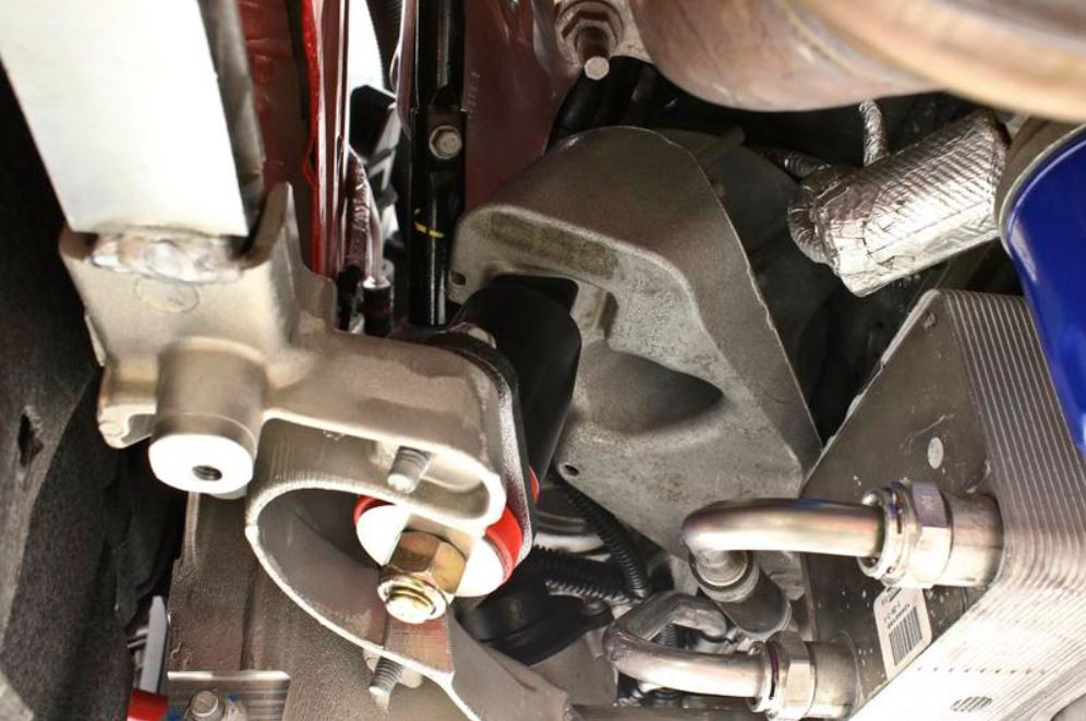 BMR 16-17 6th Gen Camaro Motor Mount Kit w/ Integrated Stands (Polyurethane) - Black Hammertone main image 1