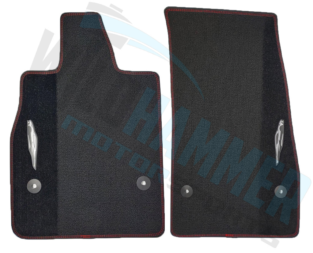 20-26+ C8 Corvette Premium Carpeted Floor Mat Kit W/ Torch Red