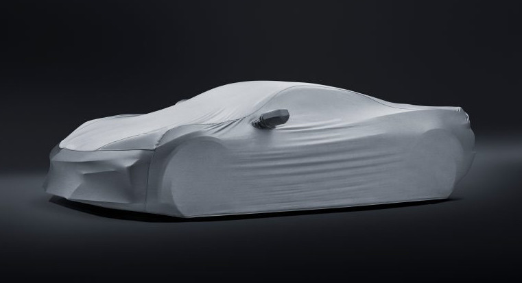 22+ C8 Corvette Z06 Premium Indoor Car Cover in Gray W/ Embossed