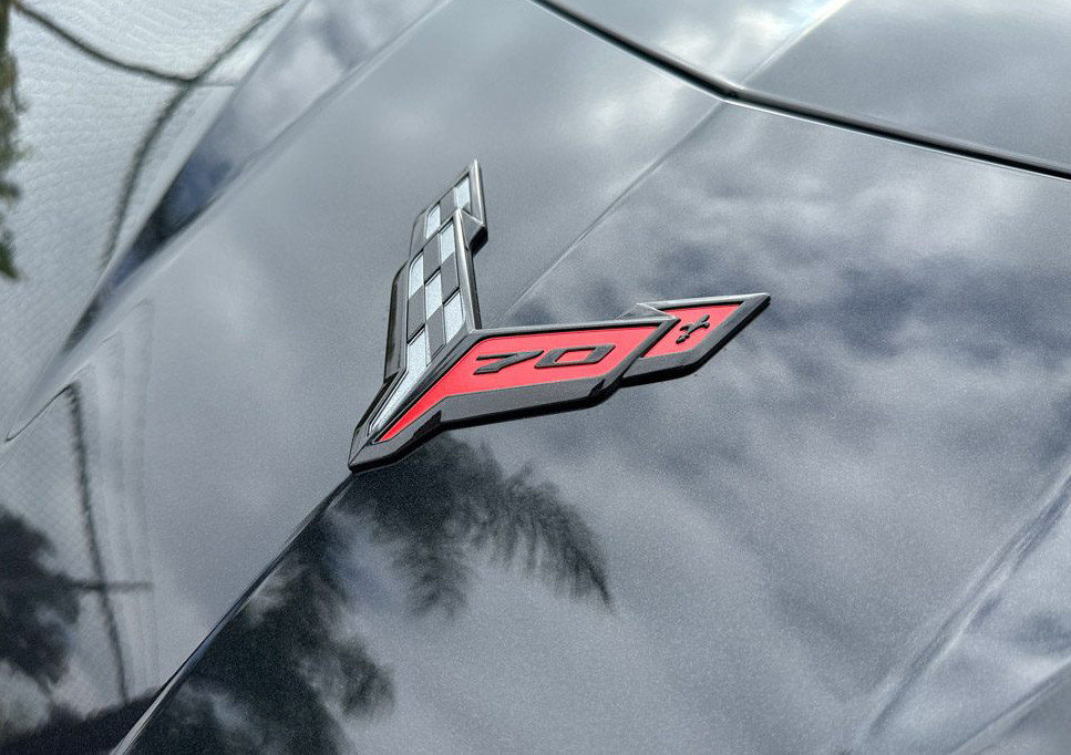 thumbnail image 2 of AutoTattoo C8 Corvette 70th Anniversary Edition Door Badge Set - Black & Red Emblems 2 of 6