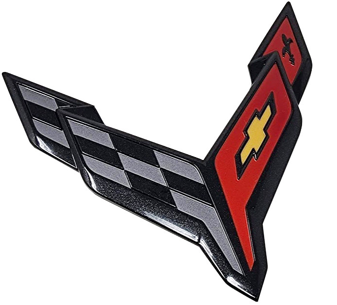 23-25+ C8 Z06 Corvette Rear Trunk Emblem (Convertible)(Carbon