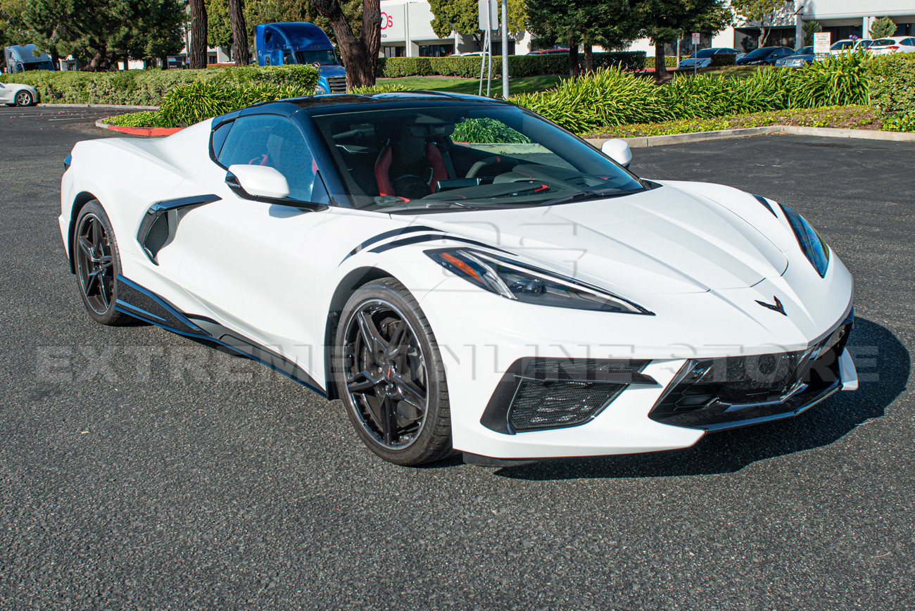 20-25+ C8 Corvette 3VM Side Skirt Package (Gloss Black) - EOS (SS