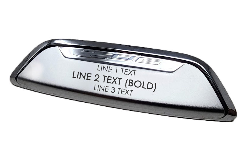 20-25+ C8 Corvette Waterfall Speaker Emblem (Z06 Edition Badge