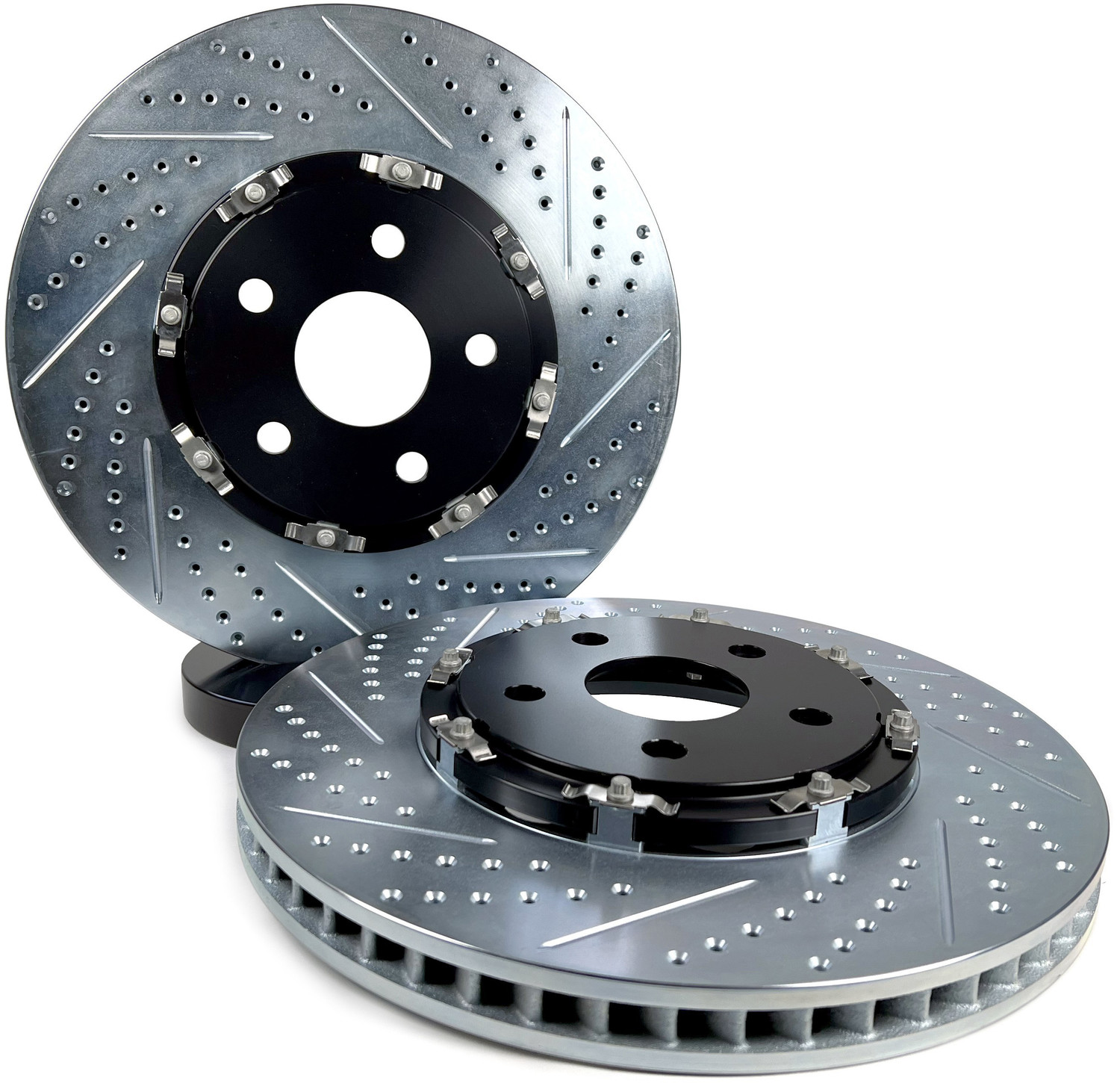 20-26+ C8 Corvette Z51 2-Piece Drilled & Slotted Rear Rotors