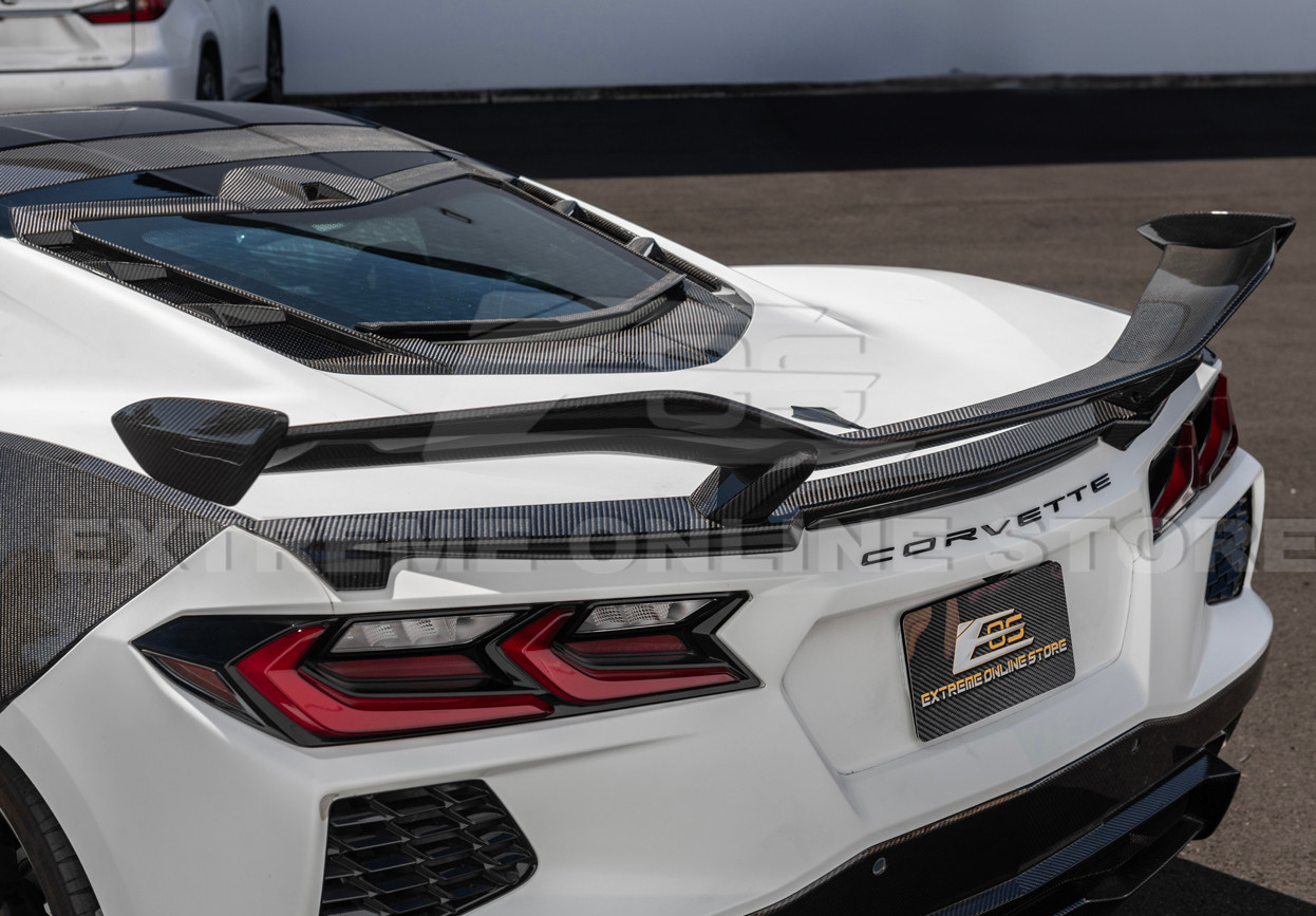 20-26+ C8 Corvette Carbon Fiber Z07 Style Spoiler - EOS (SPOILER