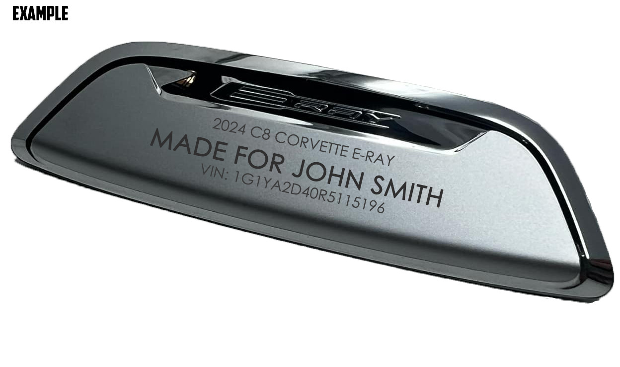 24-25+ C8 Corvette Waterfall Speaker Emblem (E-Ray Badge) (Custom