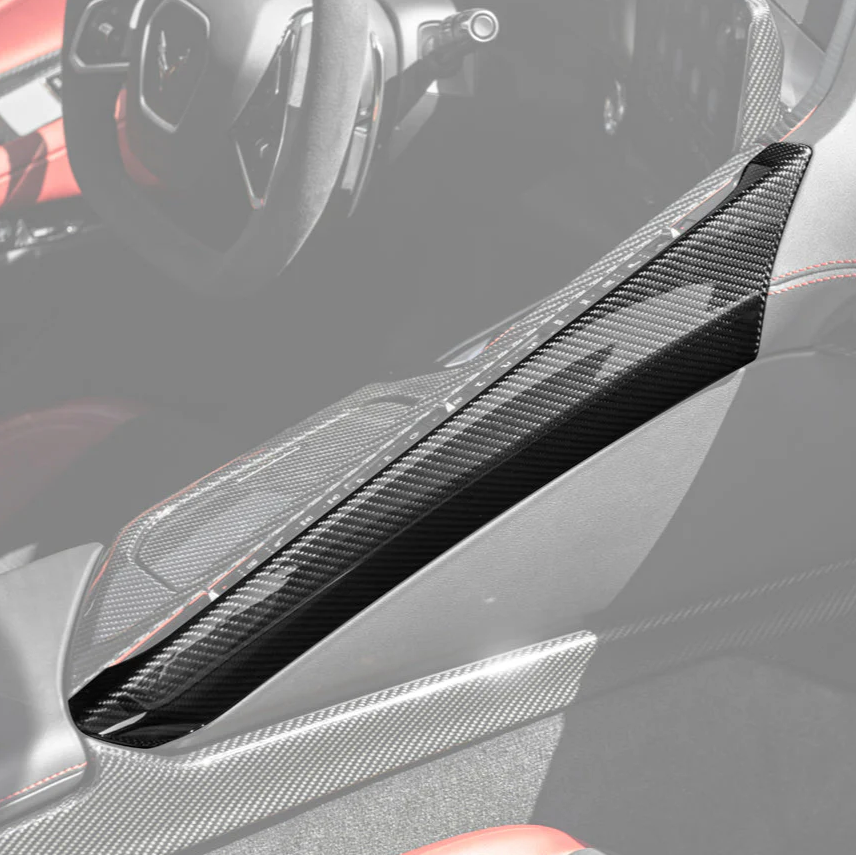 20-25 C8 Corvette Carbon Fiber Passenger Center Console Trim