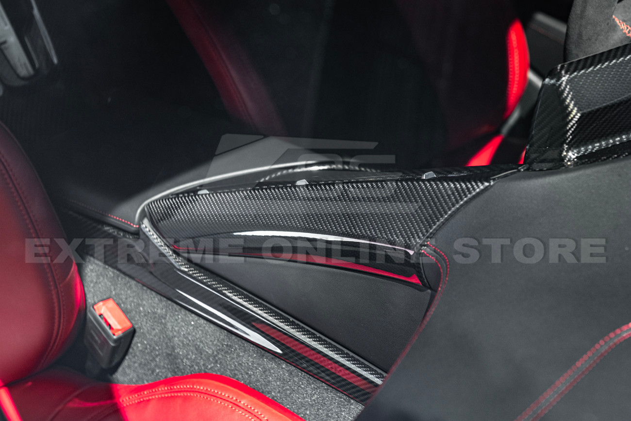 20-25 C8 Corvette Carbon Fiber Passenger Center Console Trim