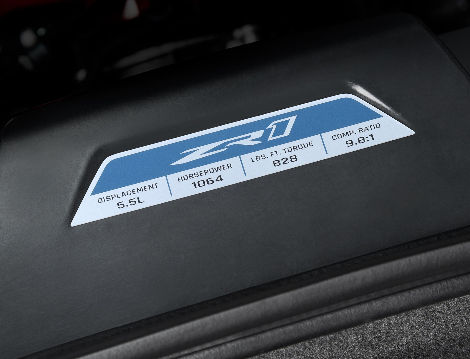 GM 87818065 Engine Plaque | 2025+ C8 Corvette ZR1 Coupe