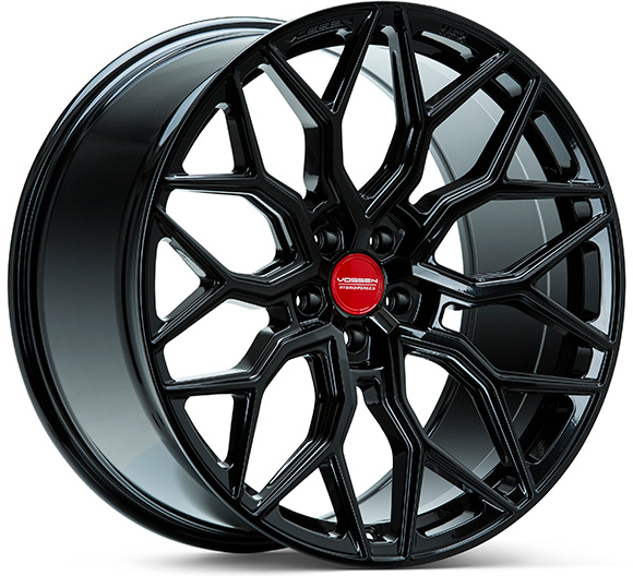 Vossen HF2 Gloss Black Wheel Set for 2020+ C8 Corvette (20x9 / 21x12)