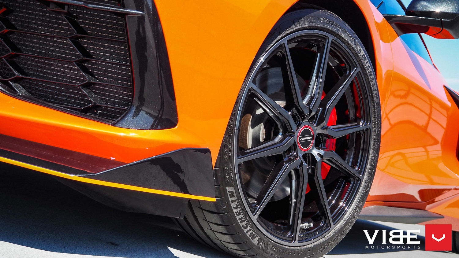 Vossen HF3 Double Tinted Gloss Black Wheel Set for 2020+ C8