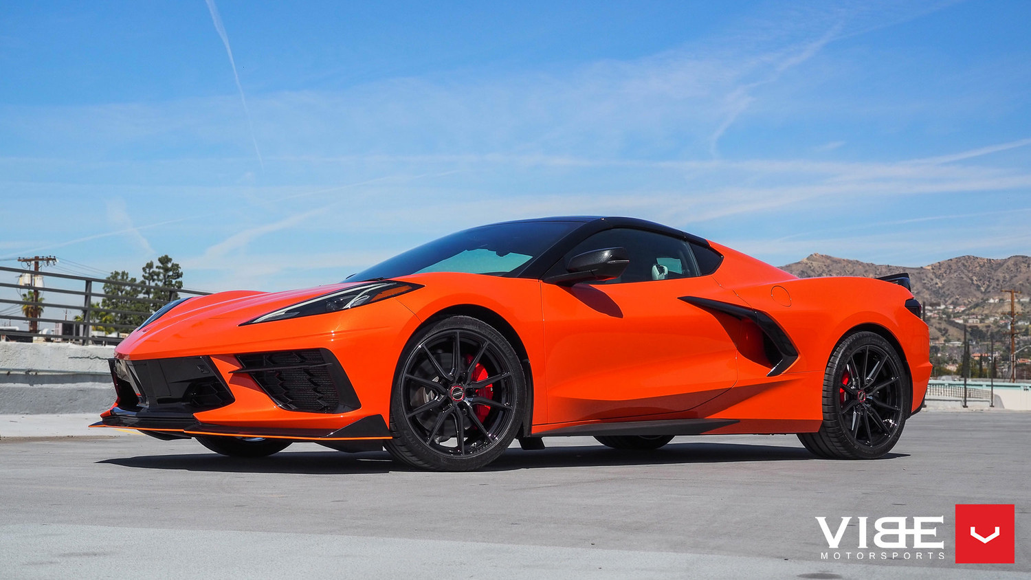 Vossen HF3 Double Tinted Gloss Black Wheel Set for 2020+ C8