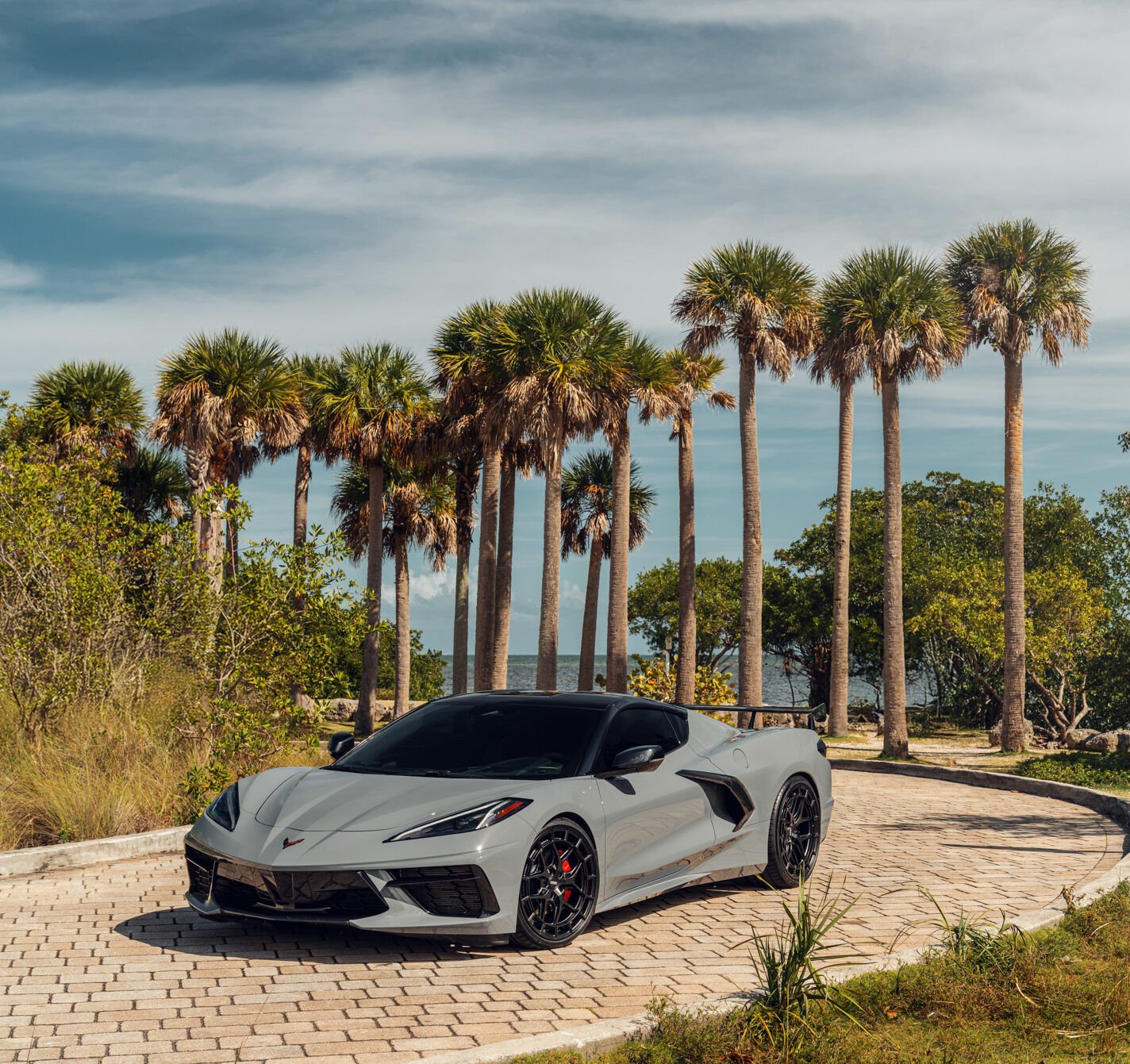 Vossen HFX-1 Gloss Black Wheel Set for 2020+ C8 Corvette (20x9