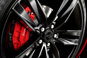 16-24-camaro-6-piston-brembo-big-brake-upgrade-general-motors Installed Wheel On