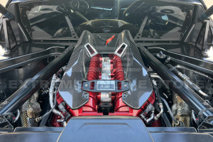 20-24-c8-corvette-z06-carbon-fiber-engine-cover-eos installed in c8 corvette z06 engine bay