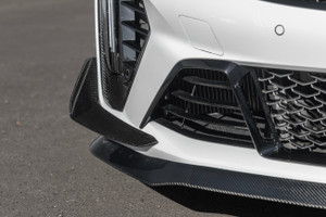 22-26 Cadillac CT4-V Blackwing Carbon Fiber Front Splitter & Dive Planes - EOS