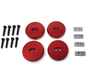 20-27+ C8 Corvette Lift Pad Set (Red)(Includes 4) - Wildhammer Motorsports