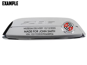 20-27+ C8 Corvette E-Ray, Z06, ZR1 & Grand Sport Waterfall Speaker Emblem (Museum Delivery) (Custom Engraved) - General Motors