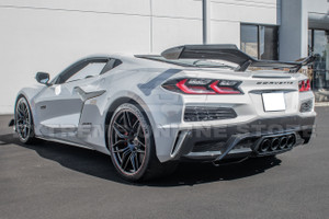 23-24-c8-corvette-z06-carbon-fiber-high-wing-wicker-kit-eos installed on white c8 z06
