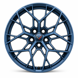 25-27+ C8 Corvette ZR1 20x10" & 21x13" Forged Edge Blue Metallic Multi-Spoke Wheel Set (Includes 4) - General Motors