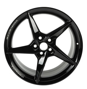 23-27+ C8 Corvette 20x10" & 21x13" 5-Spoke Wheel Set (Gloss Black) (Includes 4) - General Motors